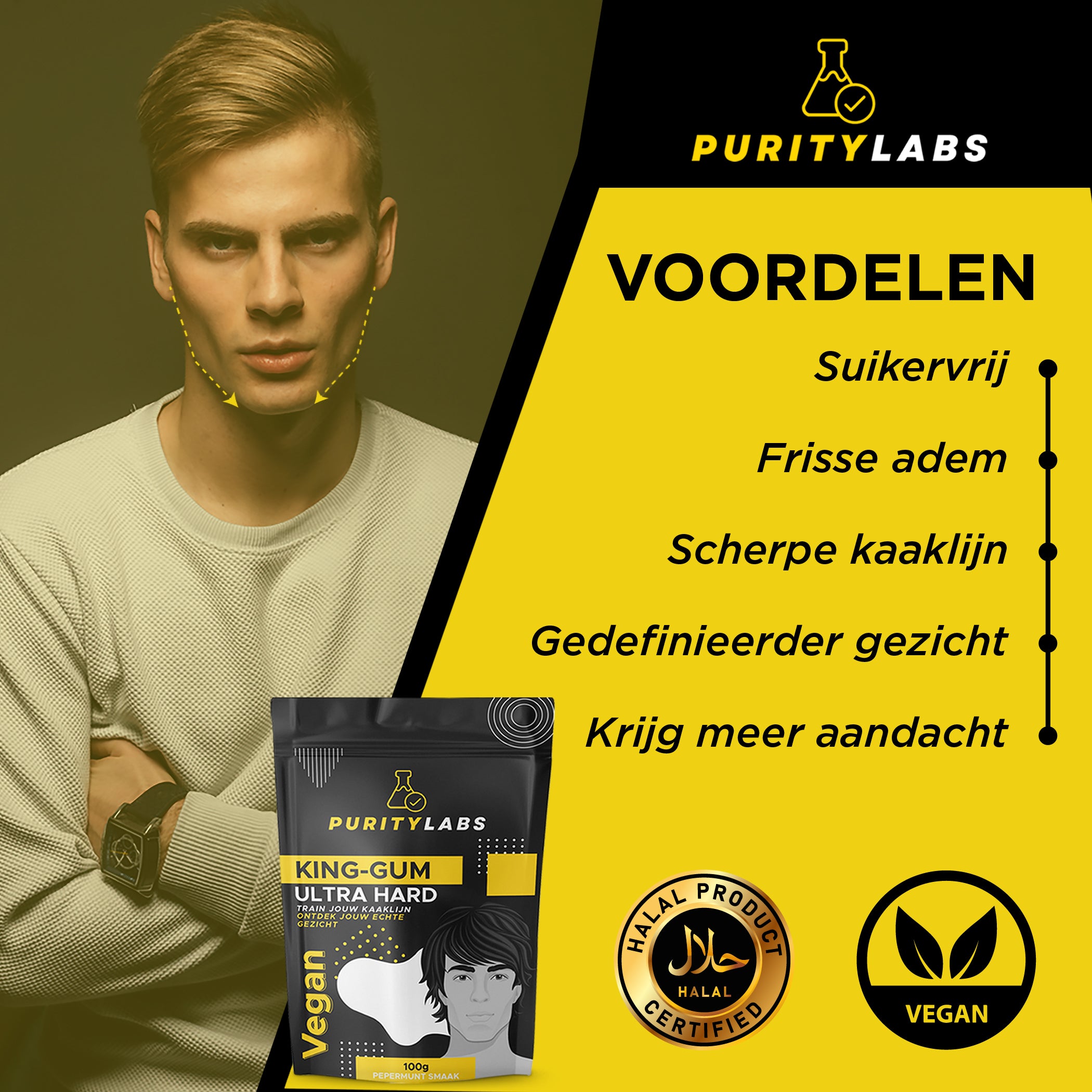 PurityLabs King-Gum - 4 Maanden Voorraad