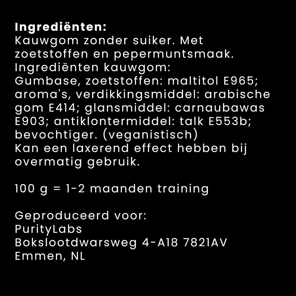 PurityLabs King-Gum - 2 Maanden Voorraad